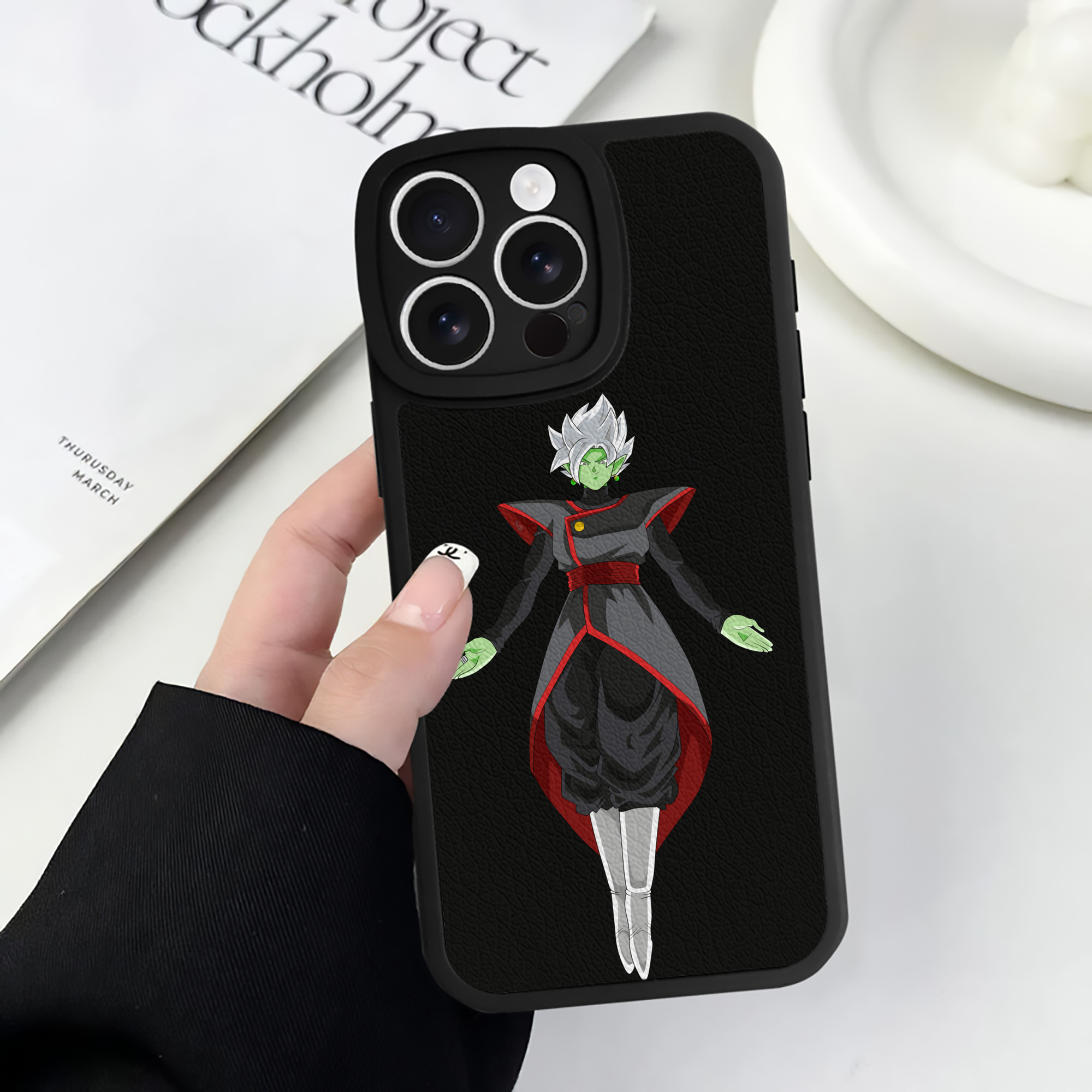 （画像用） ドラゴンボール DRAGON BALL 【iPhone 16シリーズ対応】シリコンスマホケース（レザー調） 材質：シリコン